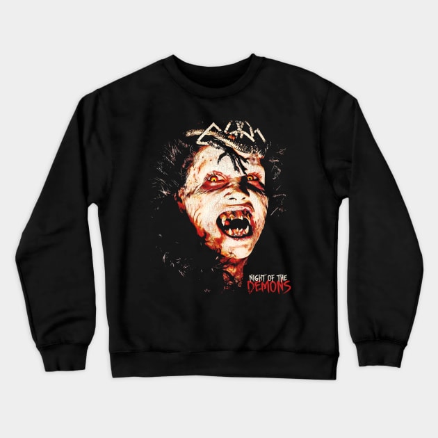 Night of the Demons 1988 Crewneck Sweatshirt by darklordpug